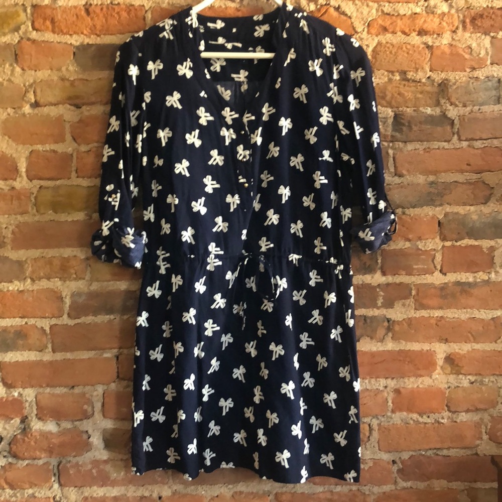 Gap bow print dress
